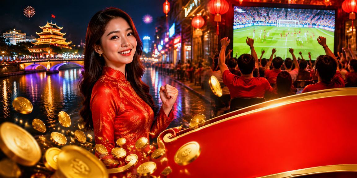 Sảnh casino neon tại Huế về đêm, không khí sôi động đặc trưng miền Trung